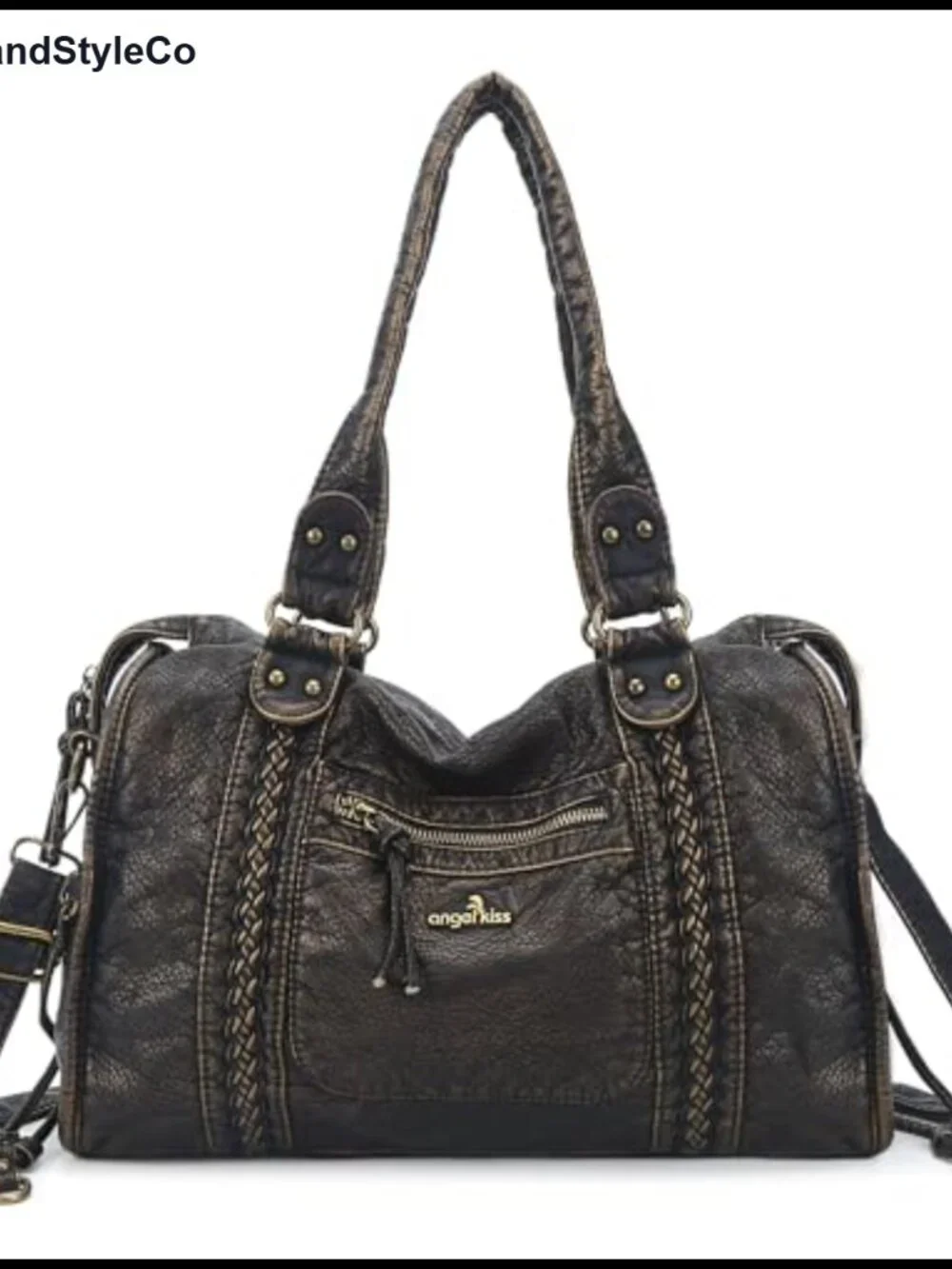 Faux Leather Hobo Bag for Women Large Tote Satchel Shoulder Bag